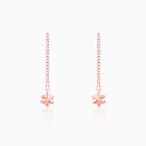 Rose Gold Guiding Star Drop Earrings Giva