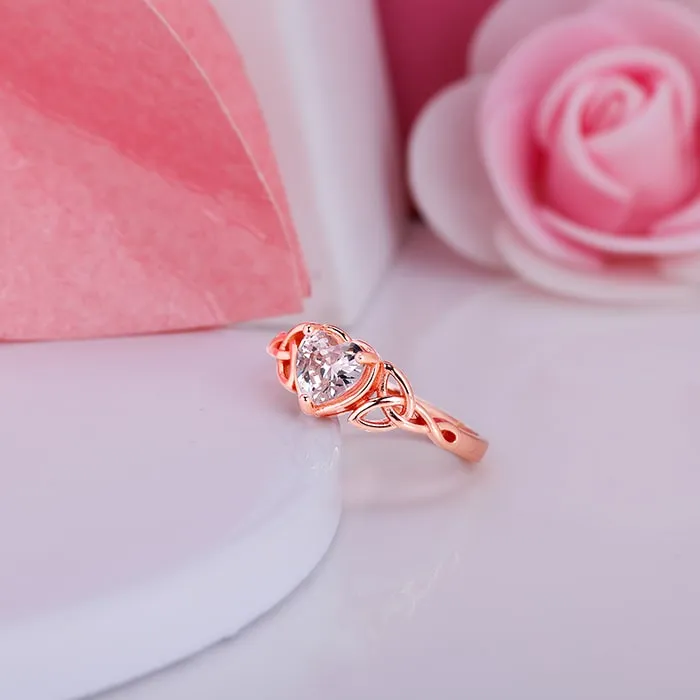 Rose Gold I Promise My Heart Ring Giva