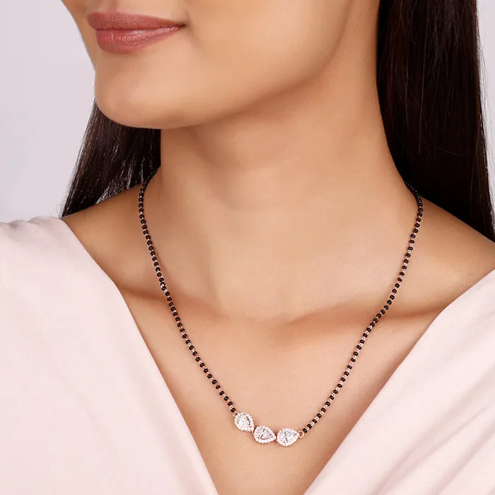 Rose Gold Iconic Love Mangalsutra Giva