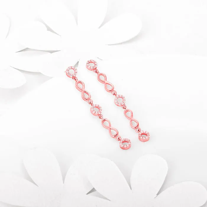 Rose Gold Infinite Connections Earrings Giva