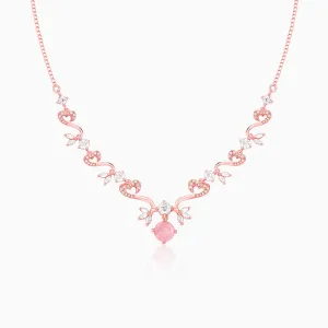 Rose Gold Intricate Love Necklace Giva