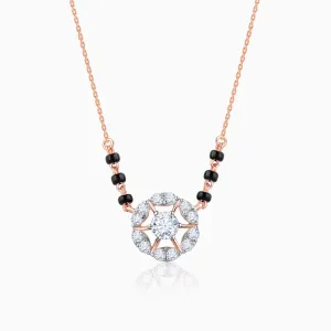 Rose Gold Jeeva Solitaire Diamond Mangalsutra Giva