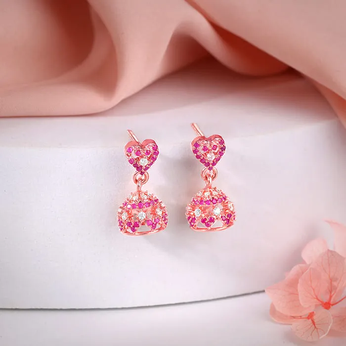 Rose Gold Kalpi Jhumki Giva
