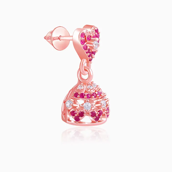 Rose Gold Kalpi Jhumki Giva