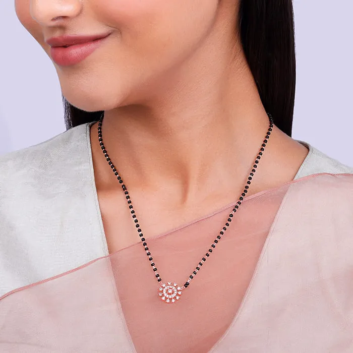 Rose Gold Kivar Mangalsutra Giva