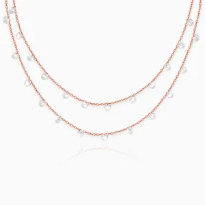 Rose Gold Layered Queens Necklace Giva