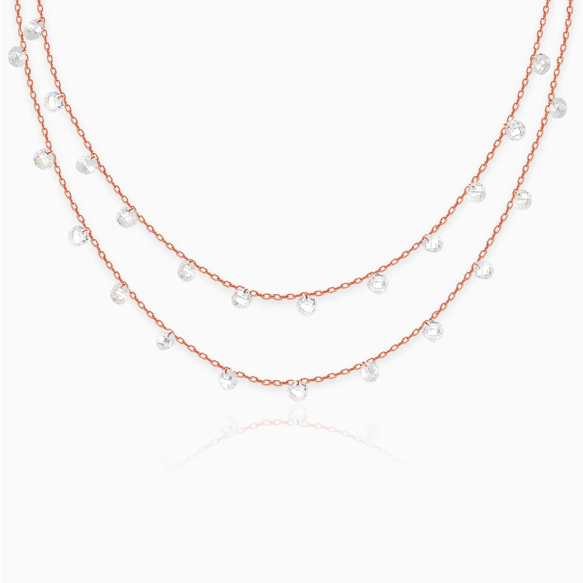 Rose Gold Layered Queens Necklace Giva