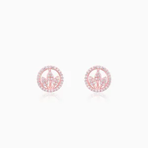Rose Gold Leafy Lustre Earrings Giva
