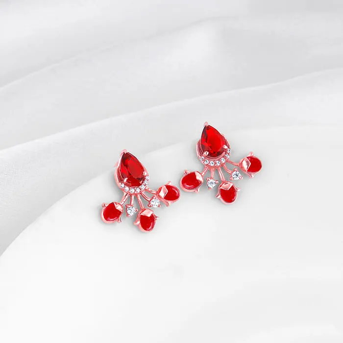 Rose Gold Liberty of Love Earrings Giva