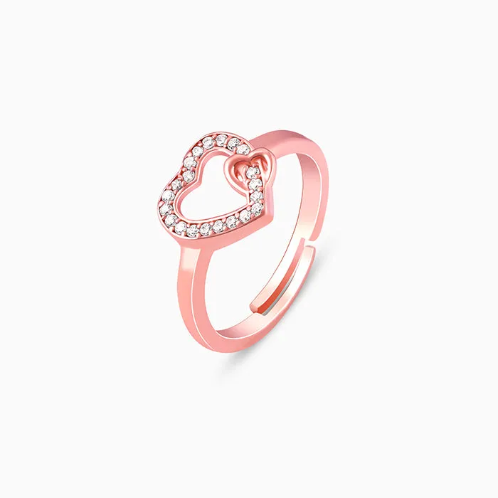 Rose Gold Locked In Love Ring Giva