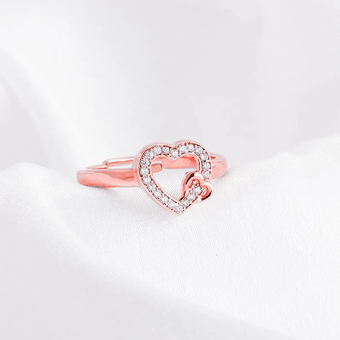 Rose Gold Locked In Love Ring Giva