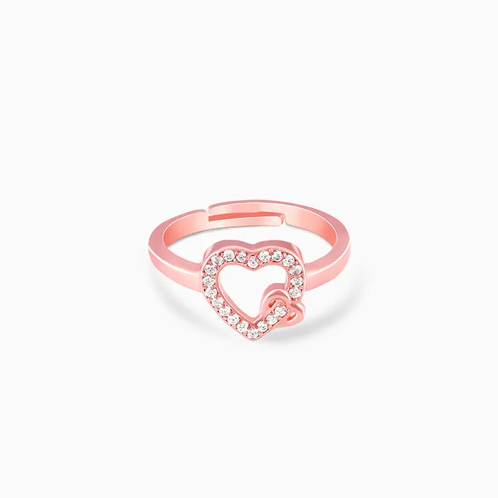 Rose Gold Locked In Love Ring Giva