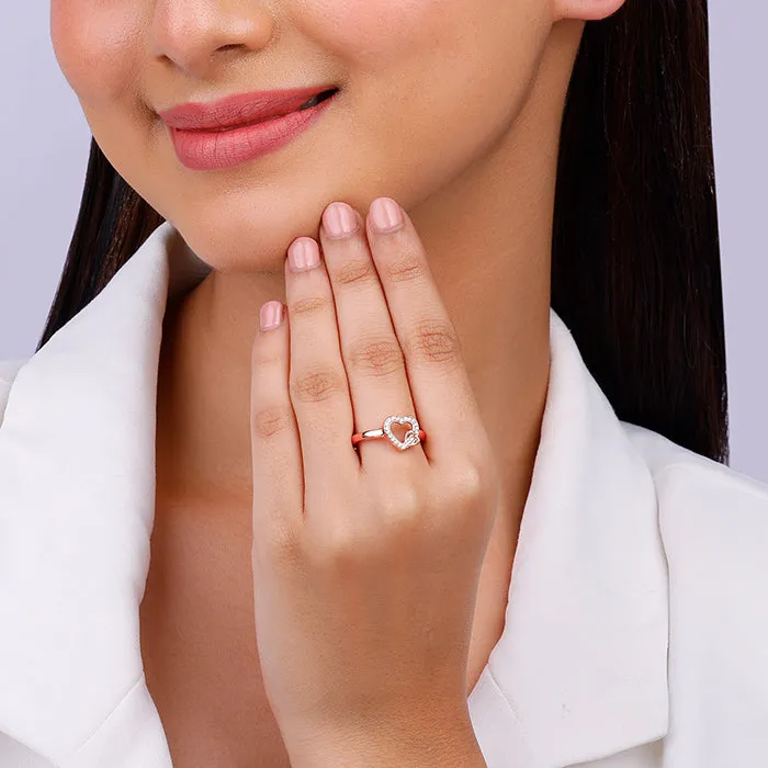Rose Gold Locked In Love Ring Giva