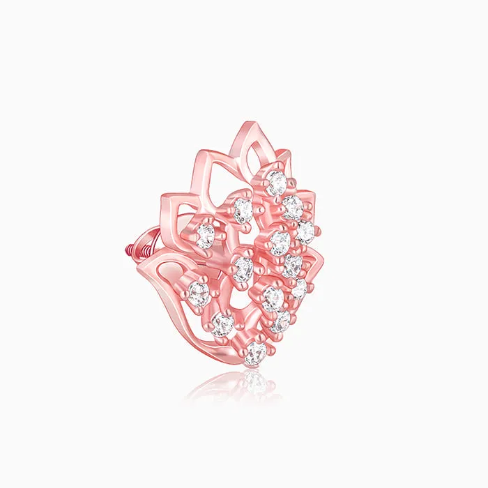 Rose Gold Lotus Radiance Earrings Giva