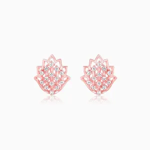 Rose Gold Lotus Radiance Earrings Giva
