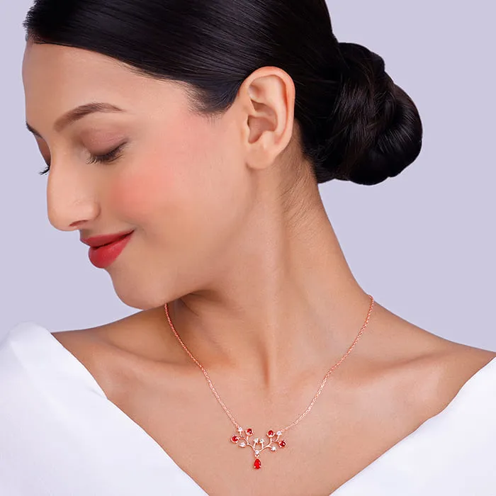 Rose Gold Love Garden Necklace Giva