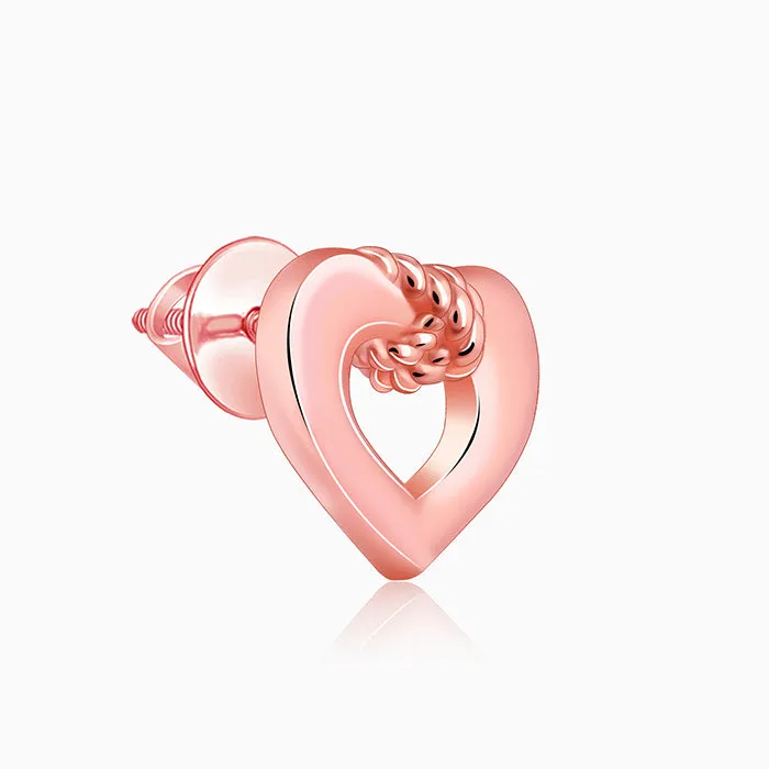 Rose Gold Loveknot Earrings Giva