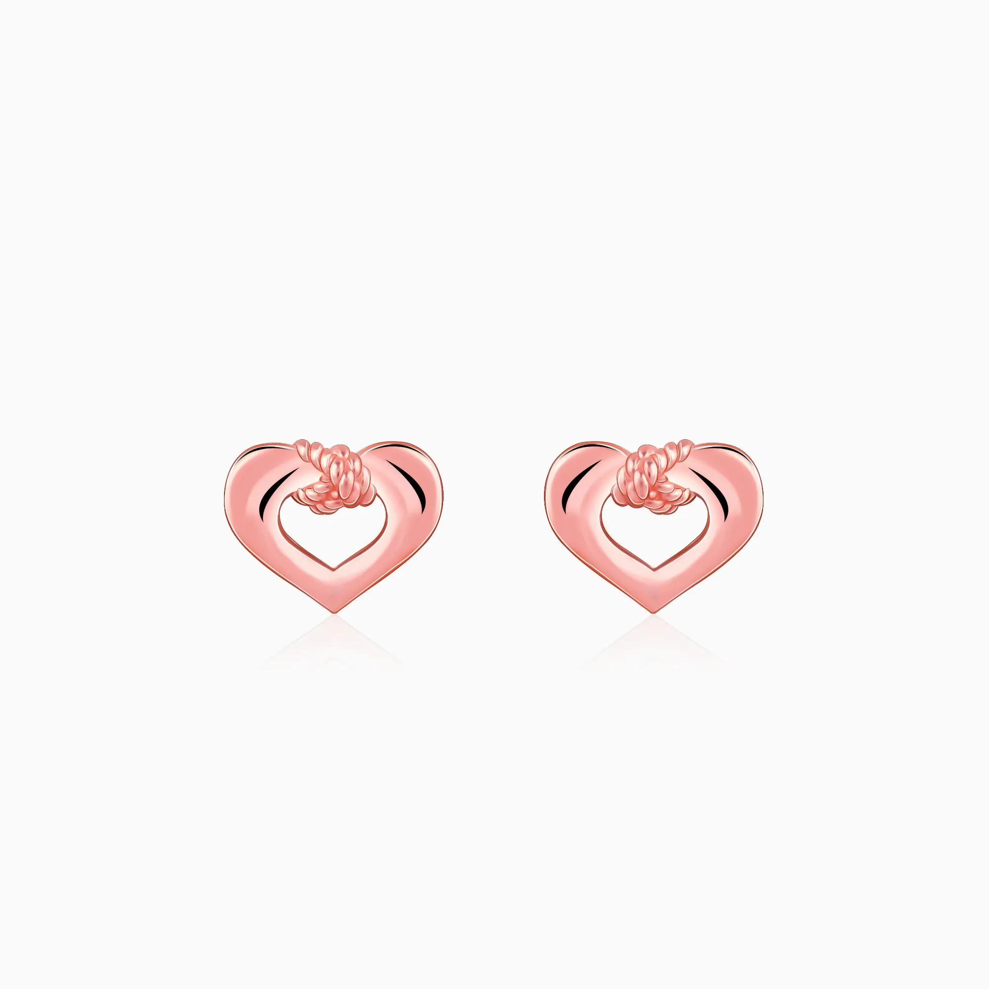 Rose Gold Loveknot Earrings Giva