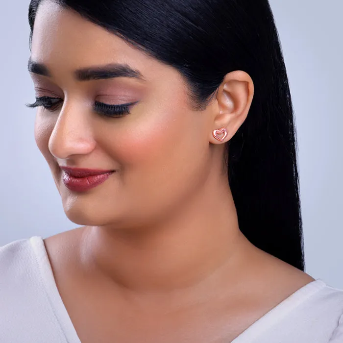 Rose Gold Loveknot Earrings Giva