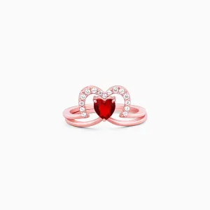 Rose Gold Lover's Arch Stack Rings Giva