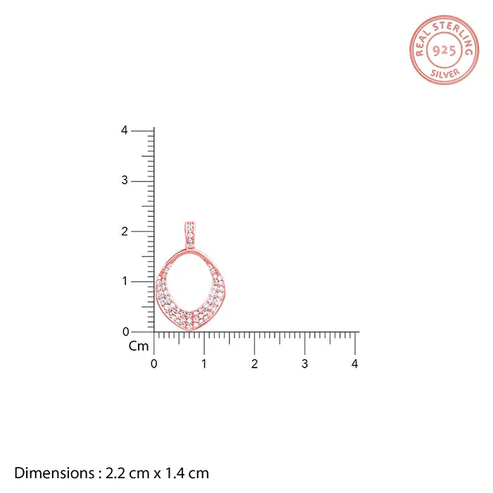 Rose Gold Lumina Pendant With Link Chain Giva