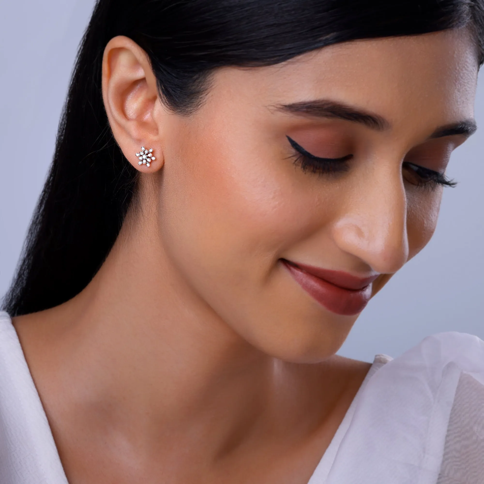 Rose Gold Magnetiq Diamond Earrings Giva