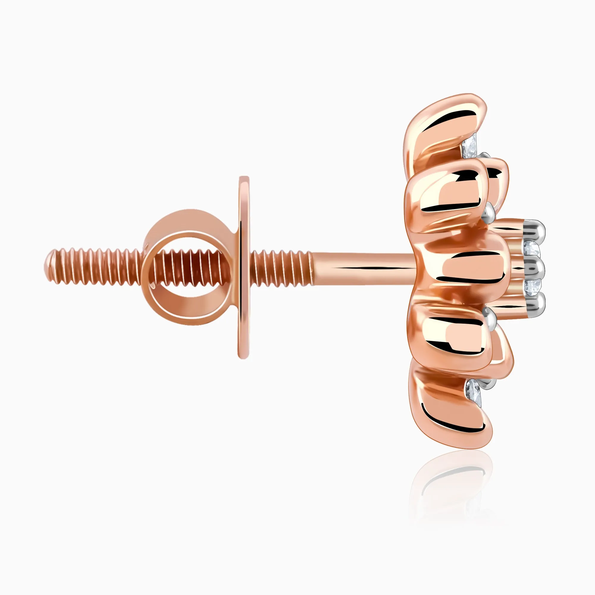 Rose Gold Magnetiq Diamond Earrings Giva
