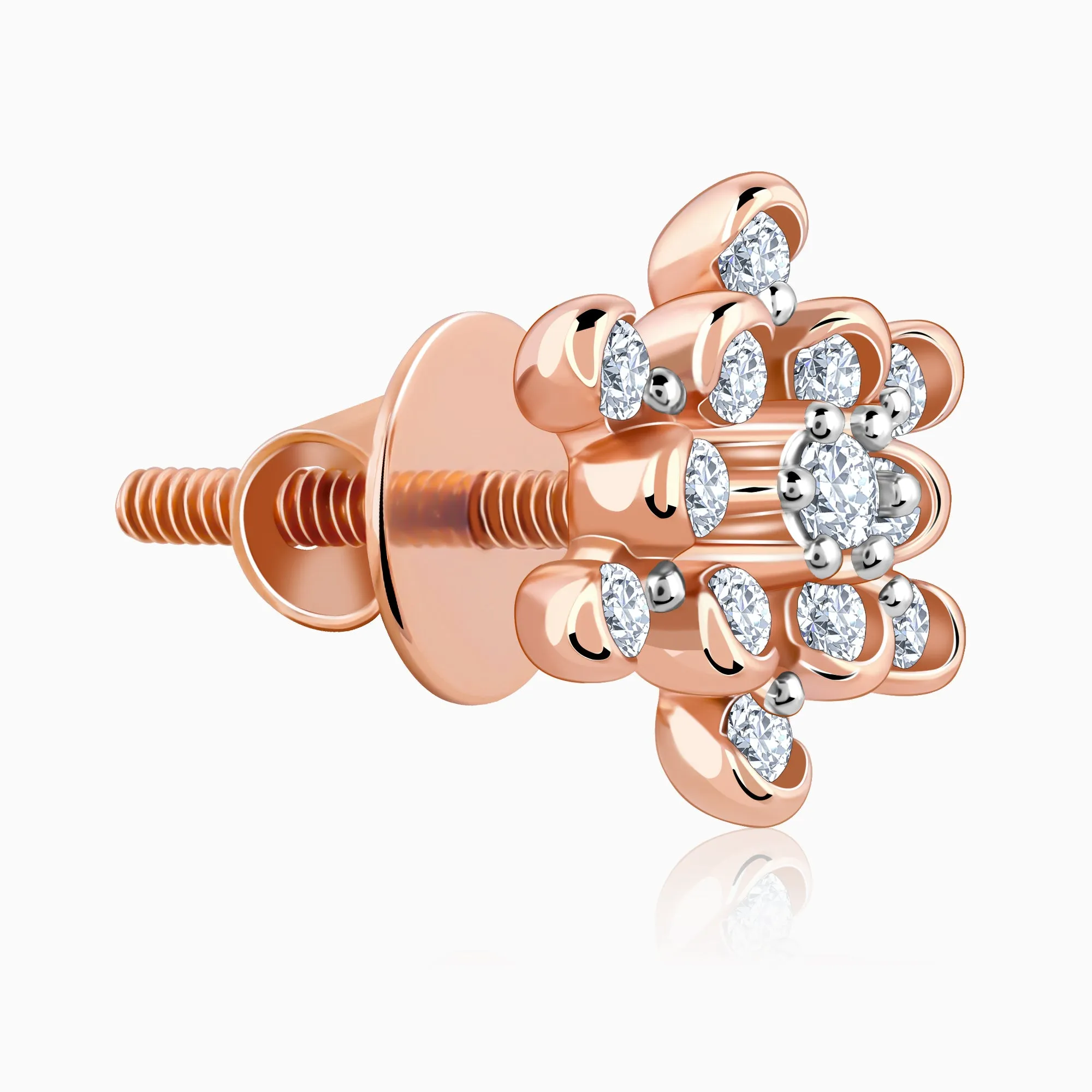 Rose Gold Magnetiq Diamond Earrings Giva