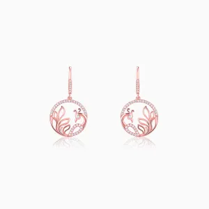 Rose Gold Mayura Hoop Earrings Giva
