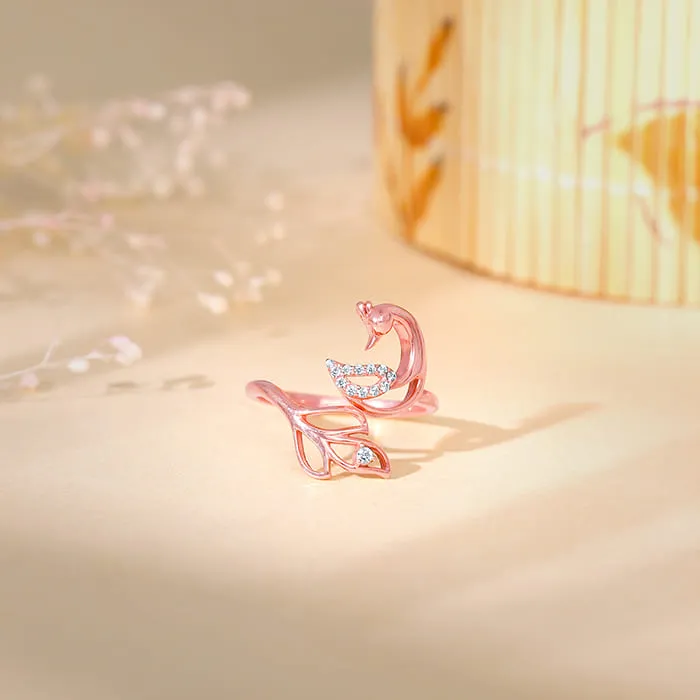 Rose Gold Mohini Mor Ring Giva