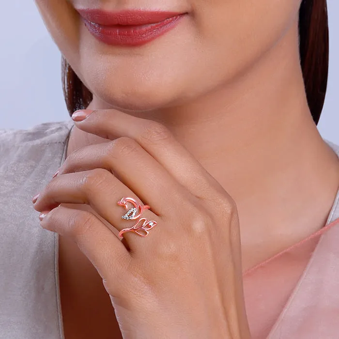 Rose Gold Mohini Mor Ring Giva