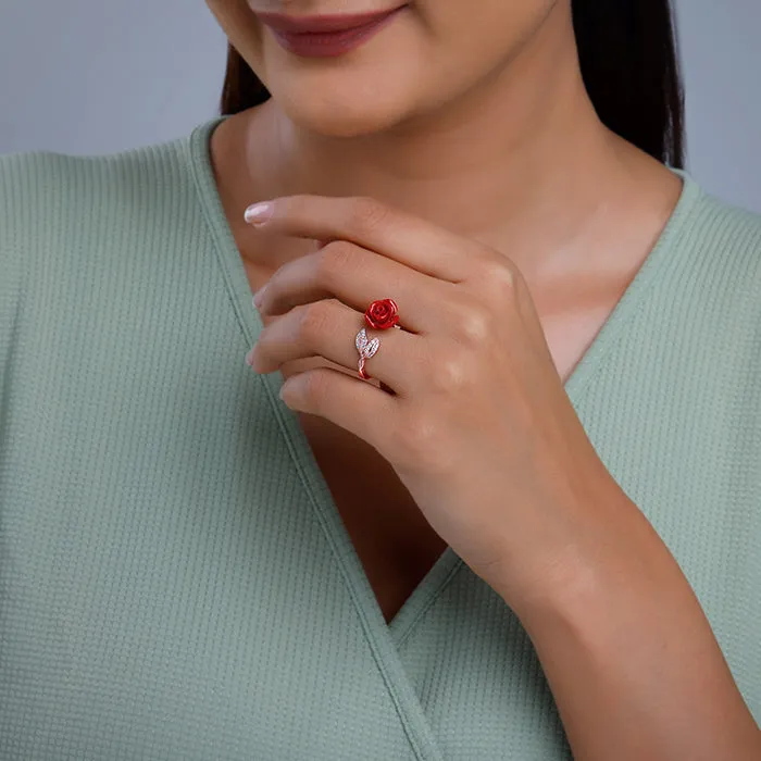 Rose Gold My Floral Ring Giva
