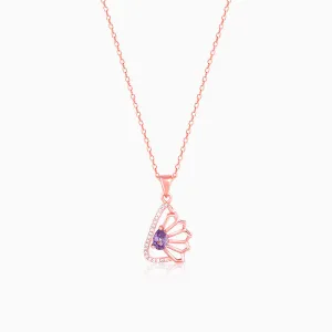 Rose Gold Notre Dame Pendant With Link Chain Giva