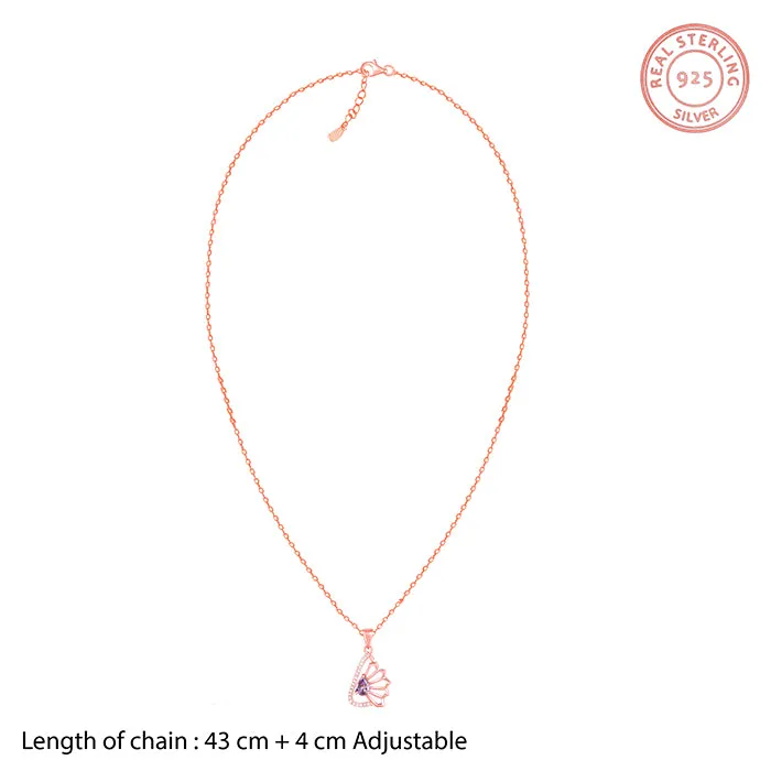Rose Gold Notre Dame Pendant With Link Chain Giva