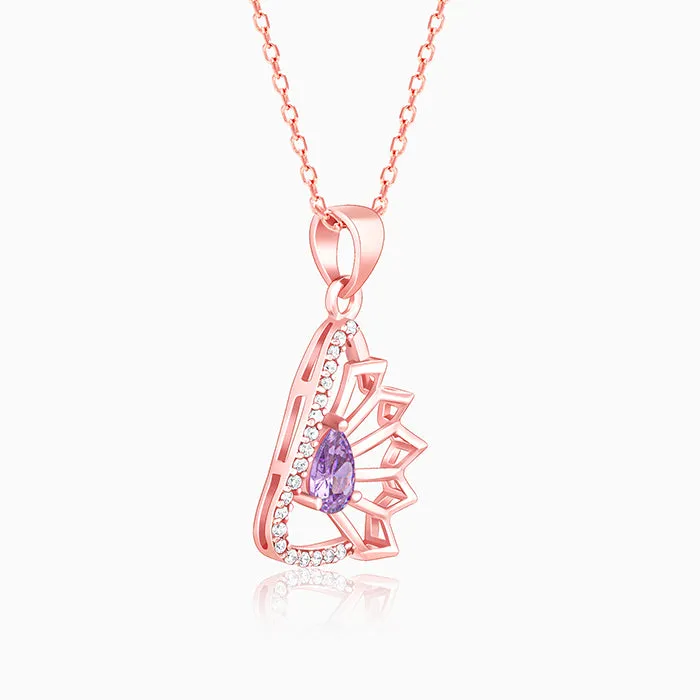 Rose Gold Notre Dame Pendant With Link Chain Giva