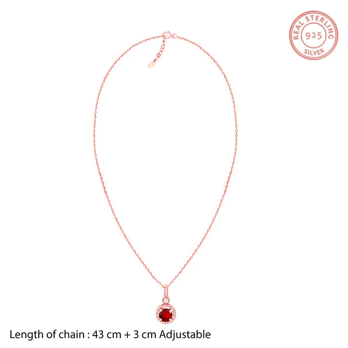 Rose Gold One And Only Pendant With Link Chain Giva
