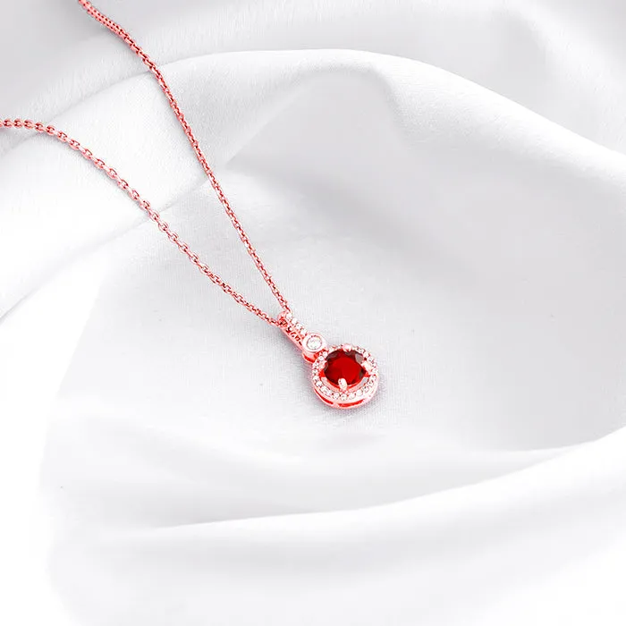 Rose Gold One And Only Pendant With Link Chain Giva