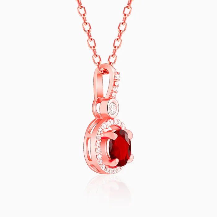 Rose Gold One And Only Pendant With Link Chain Giva