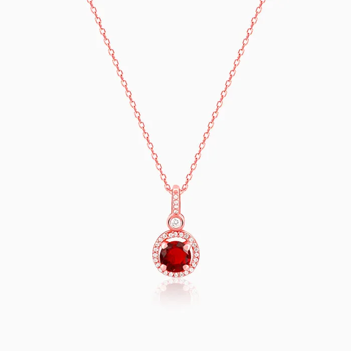 Rose Gold One And Only Pendant With Link Chain Giva