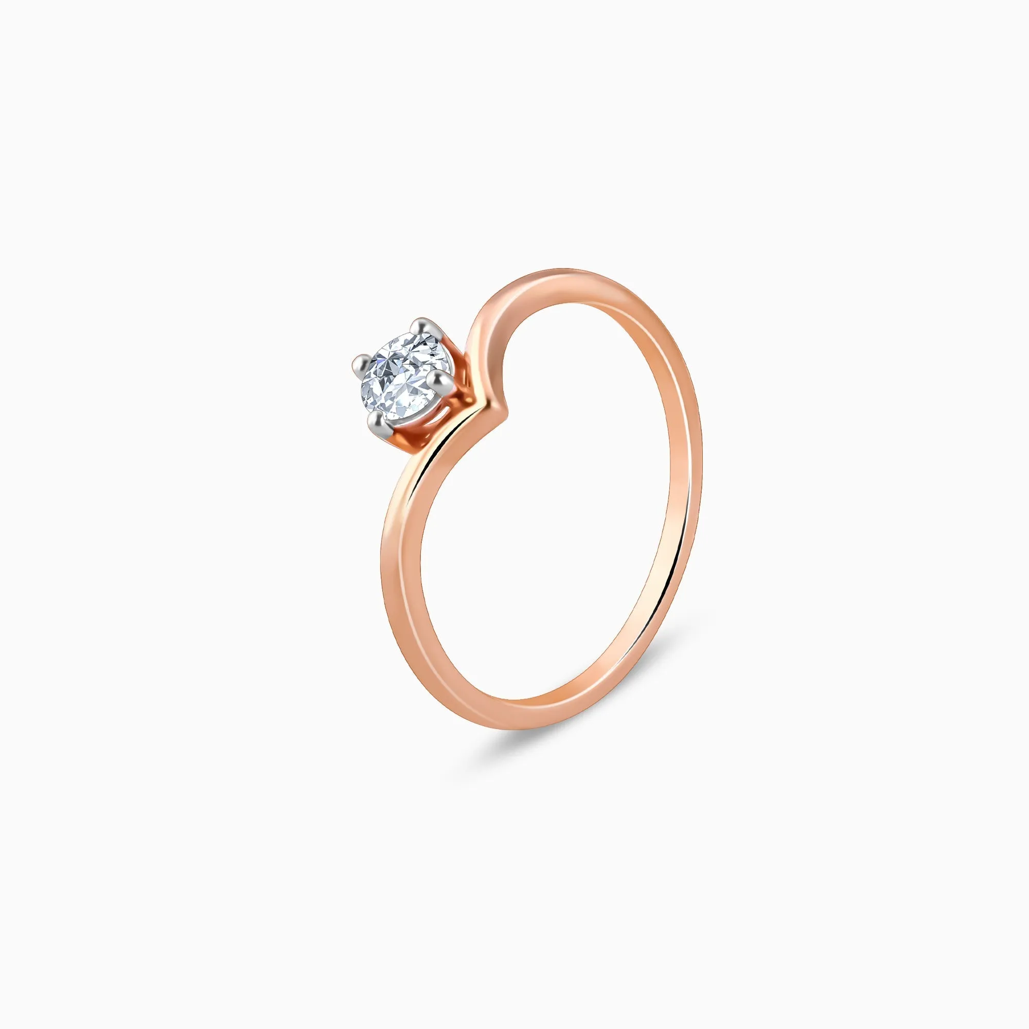 Rose Gold Opal Solitaire Diamond Ring Giva