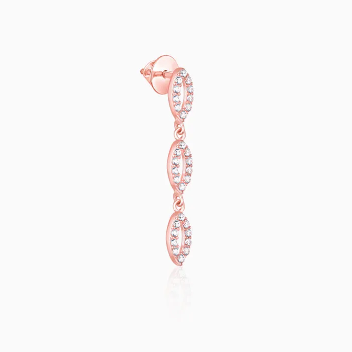 Rose Gold Opulent Oval Earrings Giva
