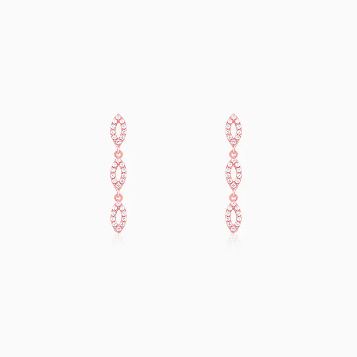 Rose Gold Opulent Oval Earrings Giva