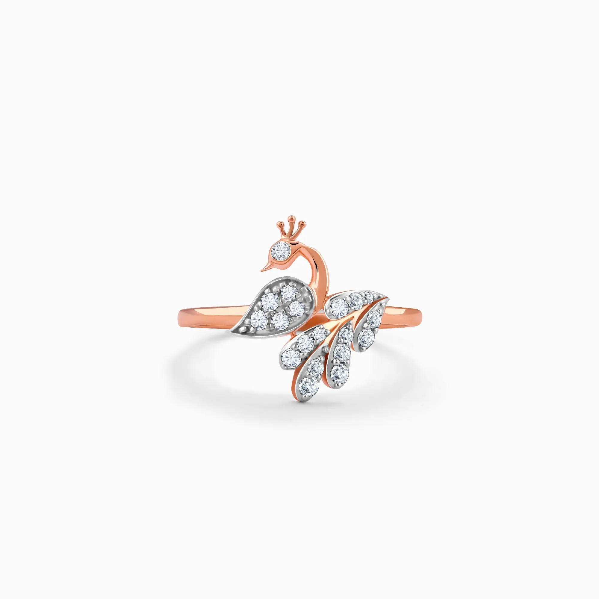 Rose Gold Peacock Diamond Ring Giva