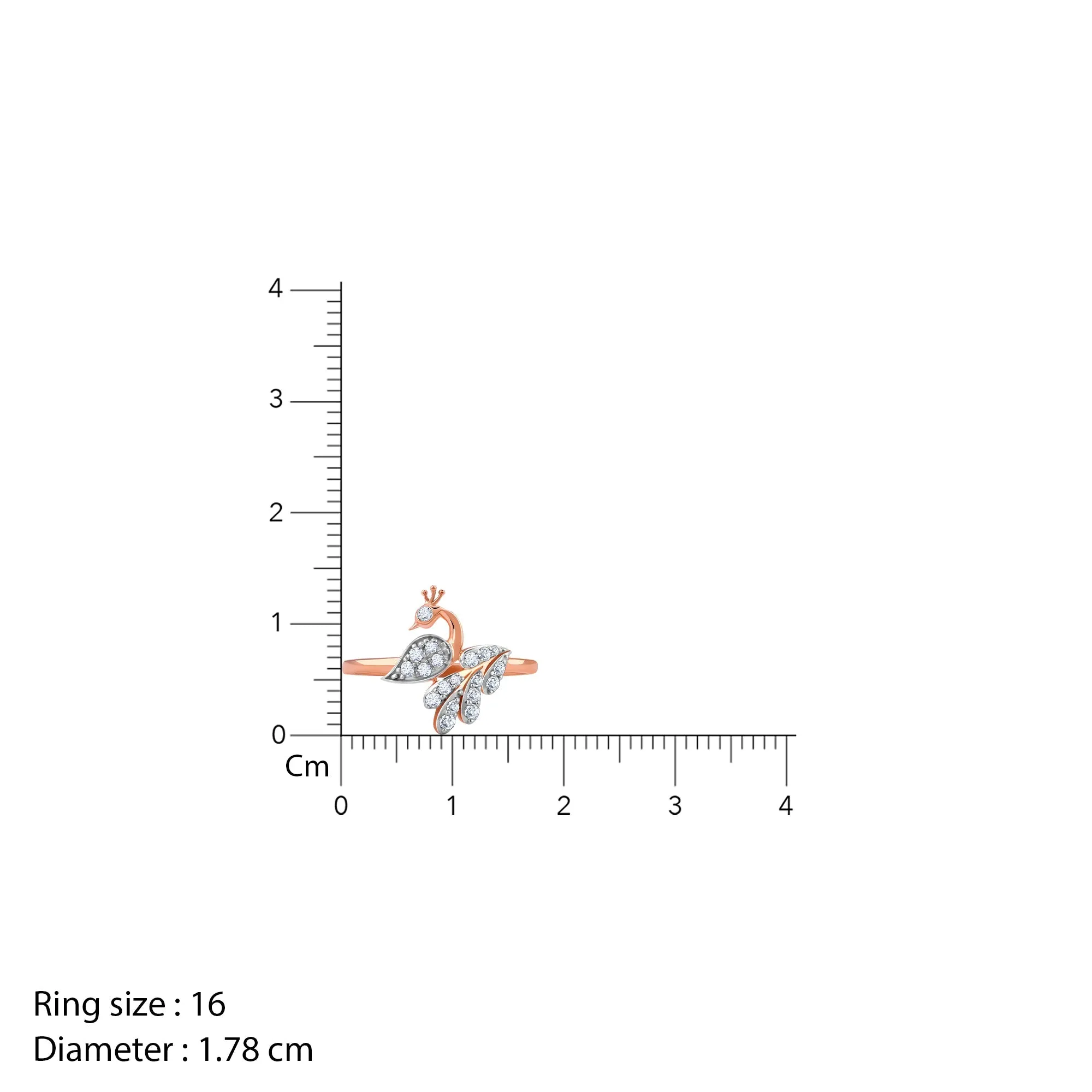 Rose Gold Peacock Diamond Ring Giva