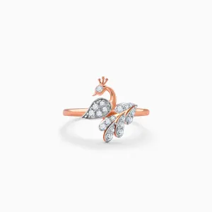 Rose Gold Peacock Diamond Ring Giva