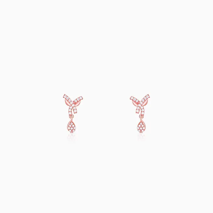 Rose Gold  Pear Drops Earrings Giva
