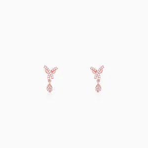 Rose Gold  Pear Drops Earrings Giva