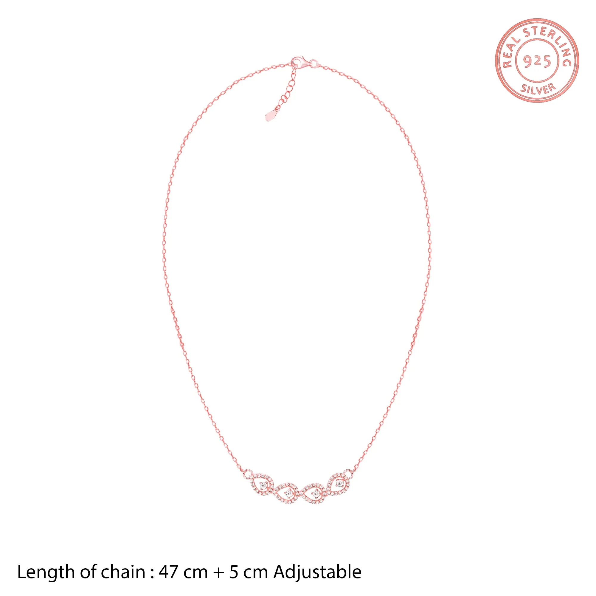 Rose Gold Peary Love Necklace Giva