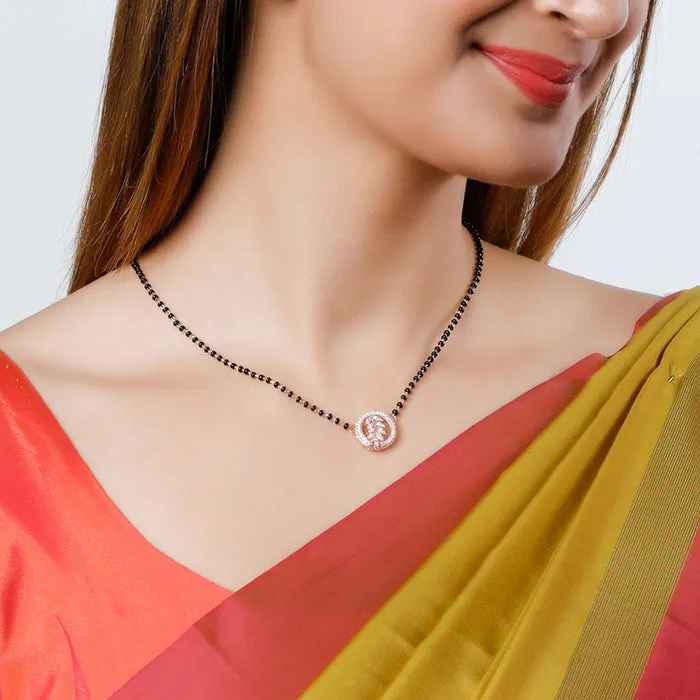 Rose Gold Periwinkle Mangalsutra Giva