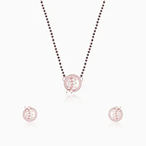 Rose Gold Periwinkle Mangalsutra Set Giva